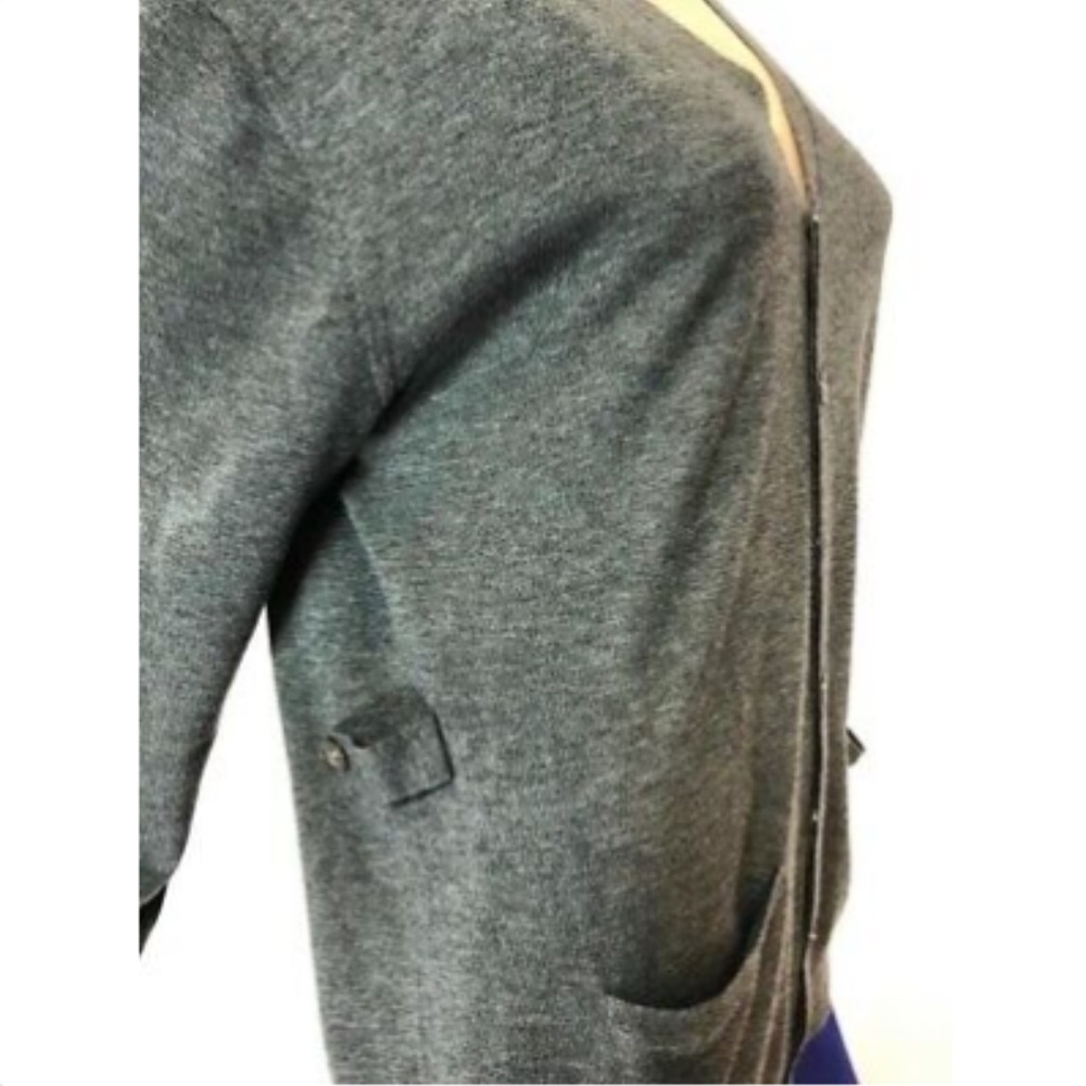 Mauro Grifoni Mens Sweater Cardigan Gray V-Neck 52 - Picture 9 of 12